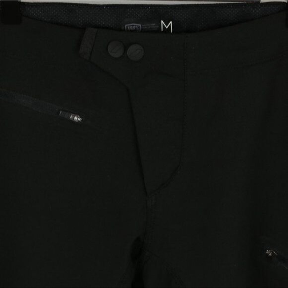 100% Ridecamp Women's Medium Black Mid Rise Quick Dry Mountain Bike Shorts - Picture 3 of 11